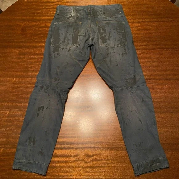 G Star Raw 5620 3D Tapered Slim-fit Distressed Denim Jeans - Size 32 x 32